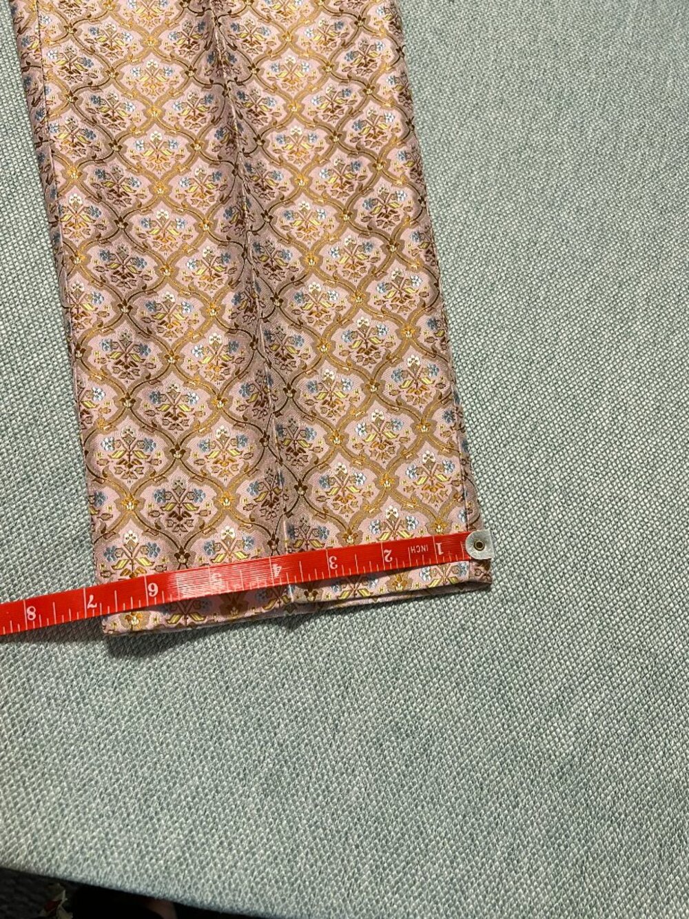 J CREW COLLECTION SILK BLEND PANTS FLORAL TILE PRINT SIZE 6 - Picture 11 of 11